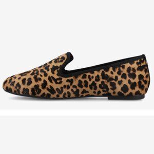 NWOT Birdies Women's The Starling in Cheetah Flats Size 6.5 Calf Hair Loafer